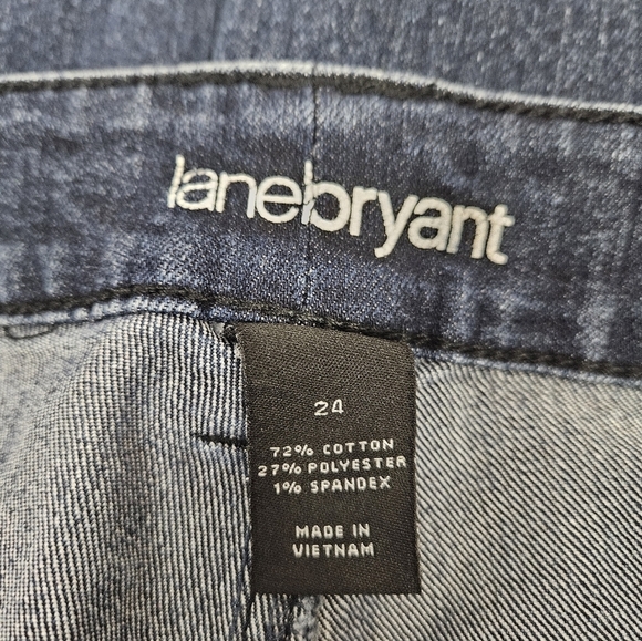 Lane Bryant Dark Wash Rhinestone Embellished Stretch‎ Denim Jeans Size 24 K70 - Picture 12 of 14